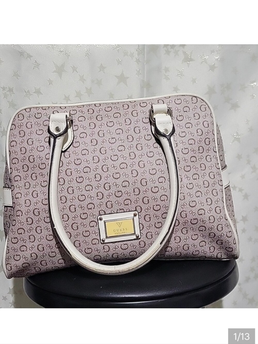Guess Y2K All Over Logo Shoulder Bag